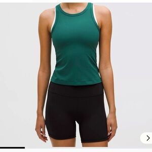 Lululemon Align Waist Length Racerback Tank Size 0 Storm Teal